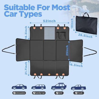 Hard Bottom Dog Car Seat Cover