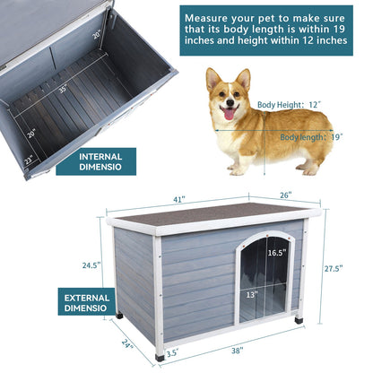 Medium Wooden Dog House