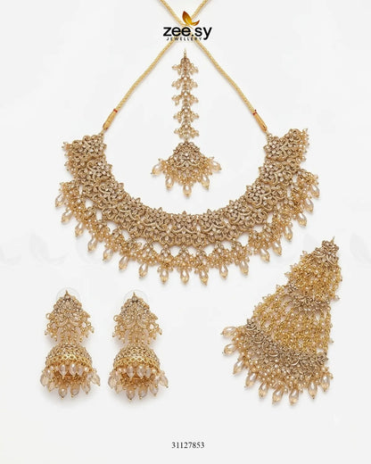 Nectarine Bloom Gems Bridal Set