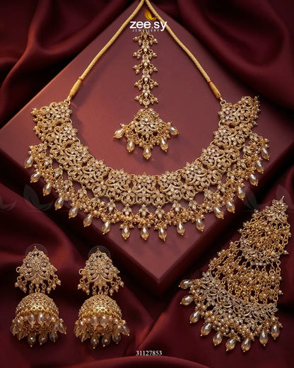 Nectarine Bloom Gems Bridal Set