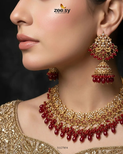 Nectarine Bloom Gems Bridal Set