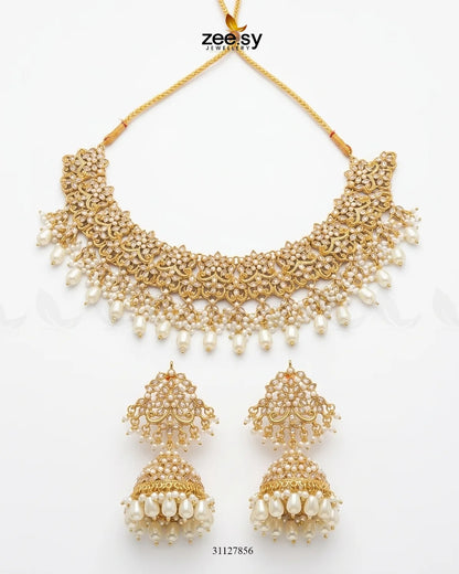 Nectarine Bloom Gems Bridal Set