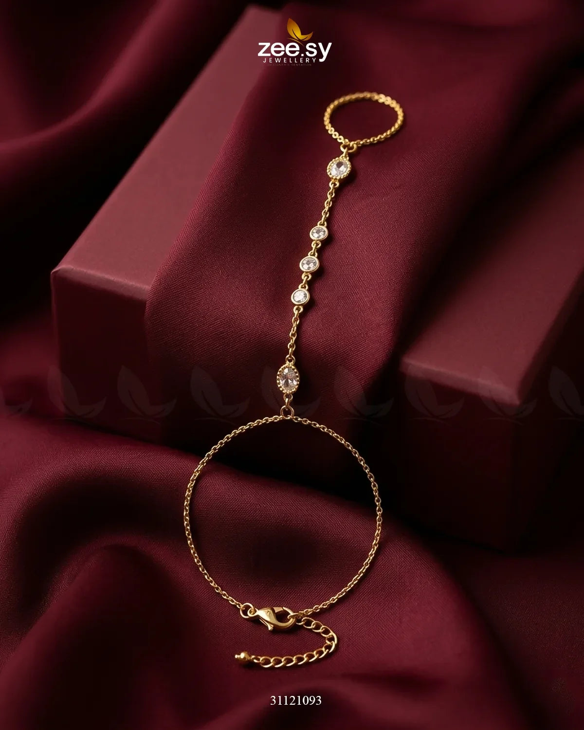 Signature Solitaire Finger Loop Bracelet