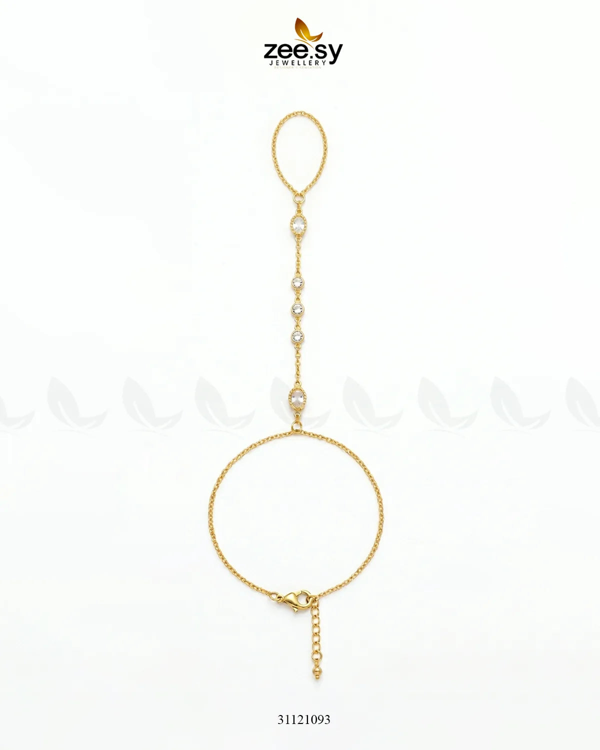 Signature Solitaire Finger Loop Bracelet