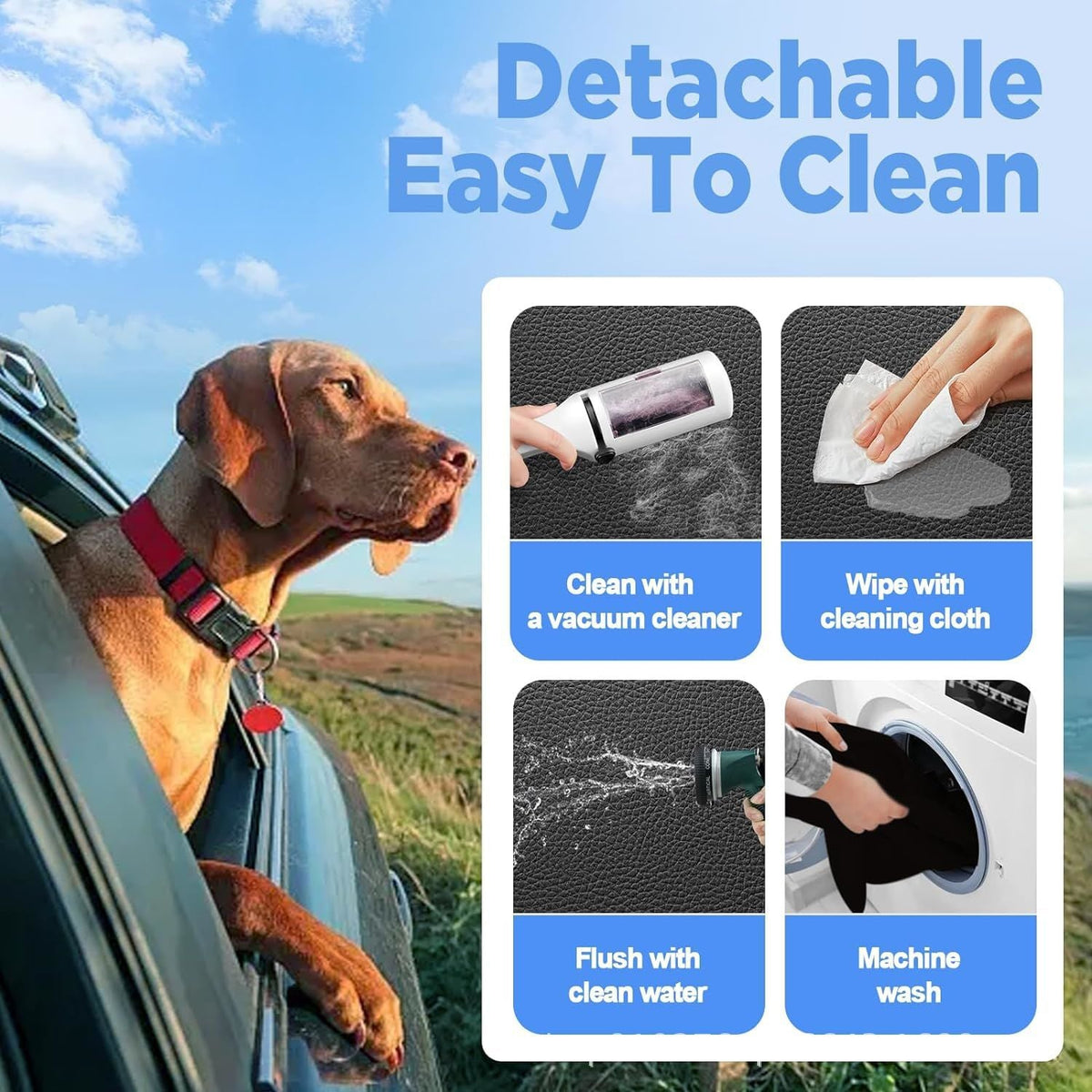 Hard Bottom Dog Car Seat Cover